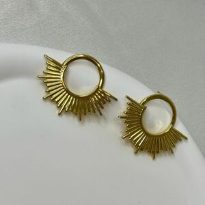 brinco sol dourado